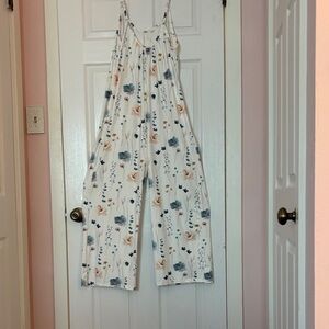 Amazon White Floral Jumpsuit